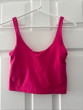 Gilly Hicks Hot Pink Scoop Crop Tank